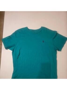 Polo Ralph Lauren Men's Blue and Green Tshirt